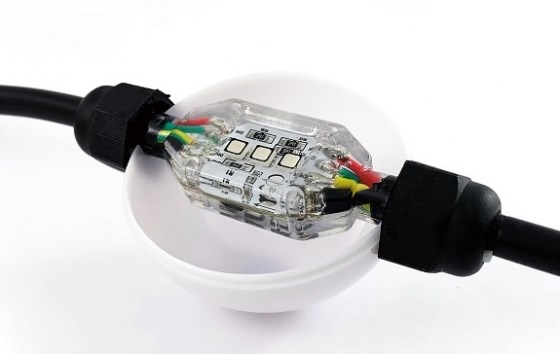 RGB 3D гирлянды для Больших Елок 10 метров 36 гирлянд 1440 световых шарика (IP67)